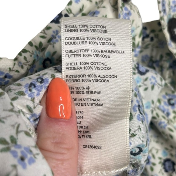 Free People Petunia Mini Dress Overall Dress Tea Combo Floral Size Small - Picture 7 of 13